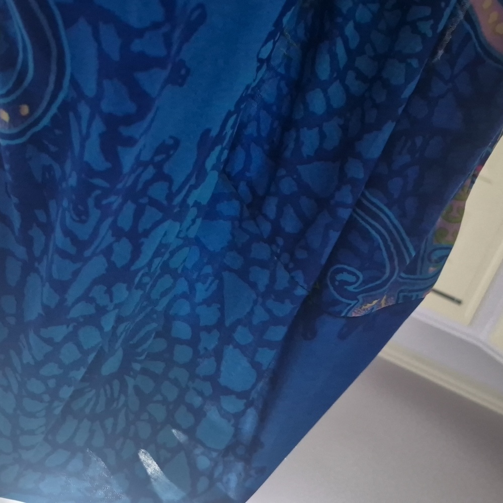Maxi halter size S w/ ombre blue, yellow, and pink - Picture 5 of 6